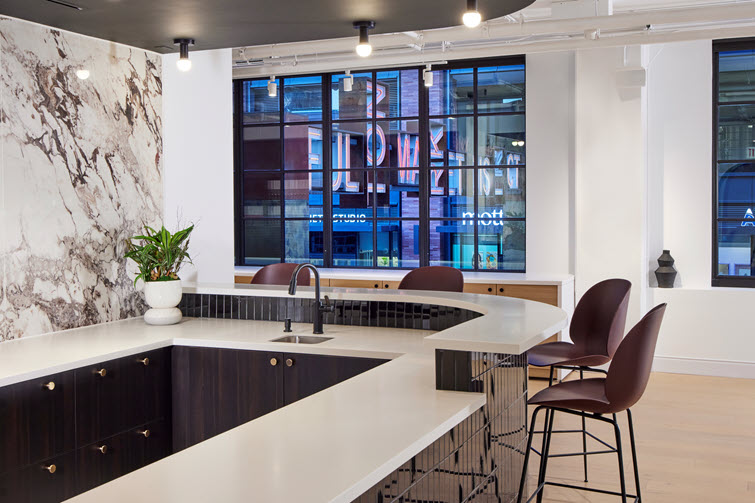 Sustainable elegance in showroom